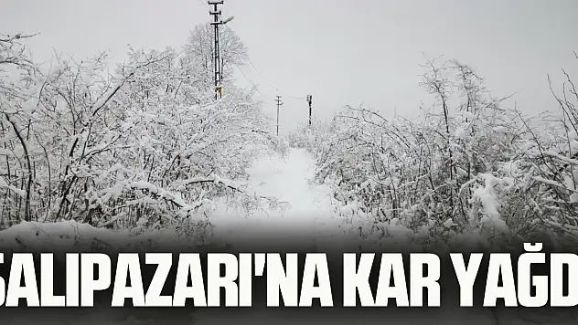Salıpazarı'na Kar Yağdı