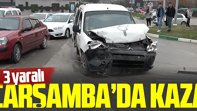 Çarşamba'da Kaza 3 yaralı