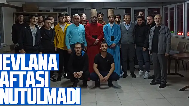 Mevlana Haftası Unutulmadı