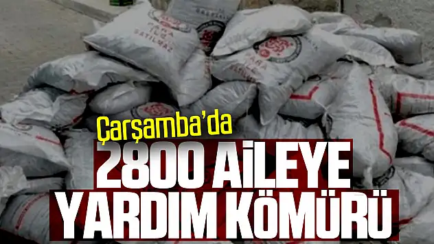 2800 AİLEYE YARDIM KÖMÜRÜ