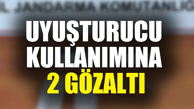 Uyuşturucu Kullanımına 2 Gözaltı