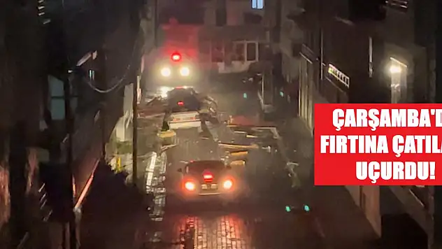 Fırtına çatıları uçurdu!