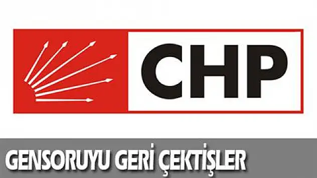 CHP, gensoruyu geri çekti