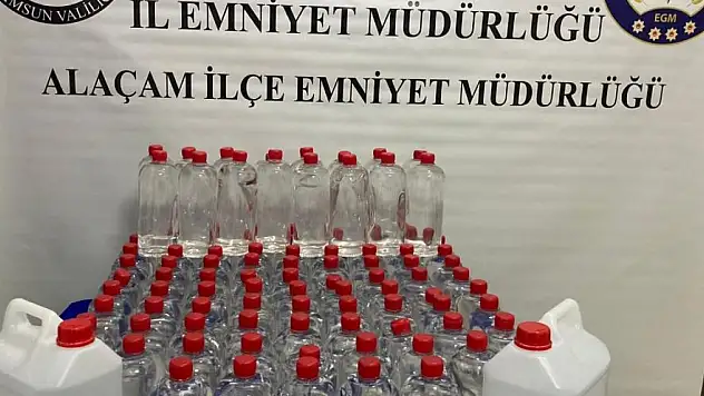 160 litre etil alkol ele geçirildi