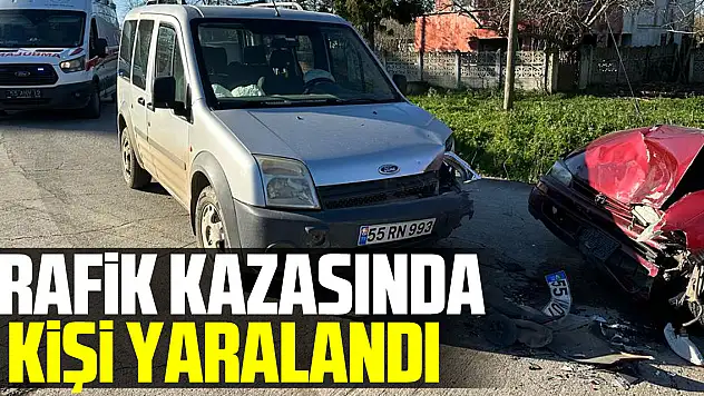 Trafik kazasında 2 kişi yaralandı