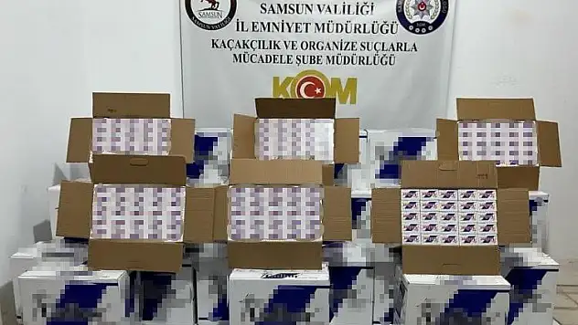 320 bin boş makaron ele geçirildi