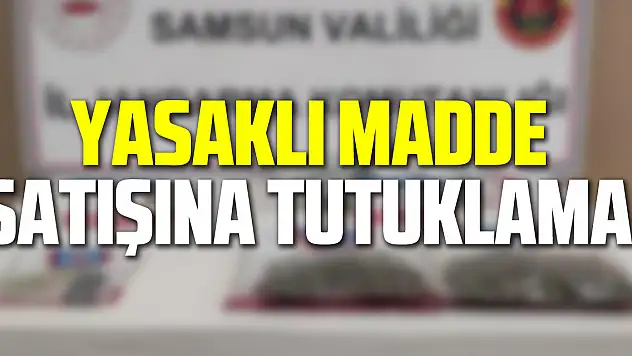 Yasaklı Madde Satışına Tutuklama