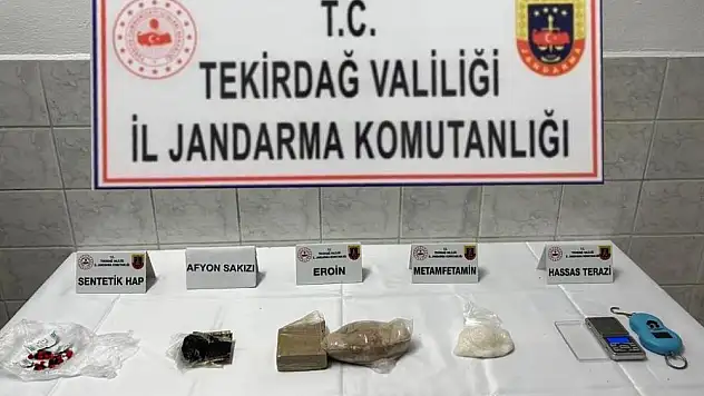 Evinde uyuşturucu ele geçirildi