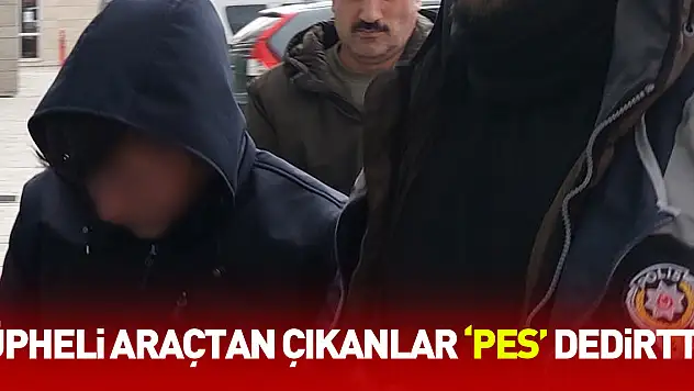 Şüpheli araçtan çıkanlar 'pes' dedirtti