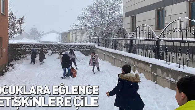 Çocuklara eğlence yetişkinlere çile
