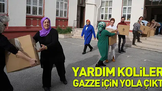 Yardım kolileri Gazze için yola çıktı