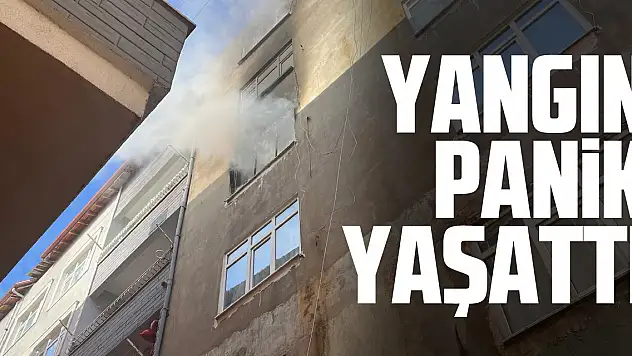 Yangın panik yaşattı