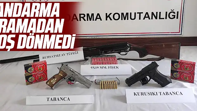 Jandarma Aramadan Boş Dönmedi