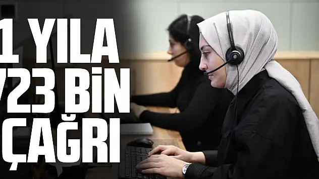 1 yıla 723 bin çağrı
