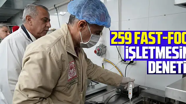 259 Fast-Food İşletmesine Denetim