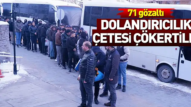 İnternet Dolandırıcılığına 71 Gözaltı