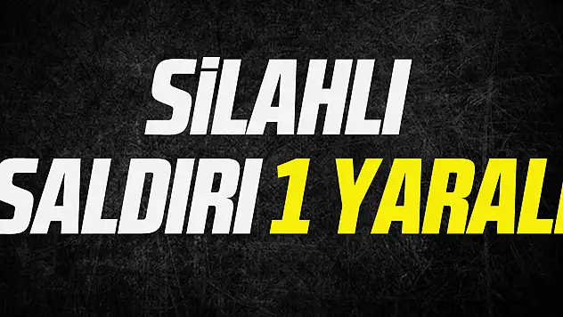 Silahlı saldırı 1 yaralı