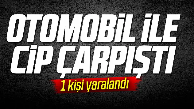 Otomobil ile Cip Çarpıştı