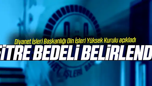 Fitre Bedeli Belirlendi