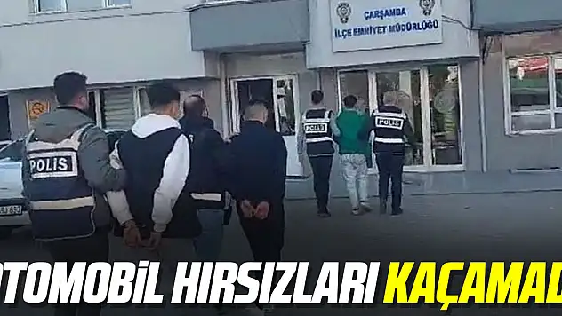 OTOMOBİL HIRSIZLARI KAÇAMADI