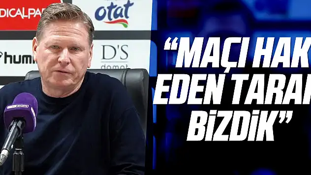 'Maçı hak eden taraf bizdik'