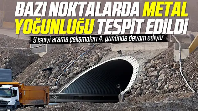 Bazı noktalarda metal yoğunluğu tespit edildi