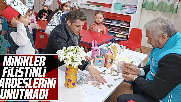 Çarşambalı Minikler Filistinli Kardeşlerini Unutmadı