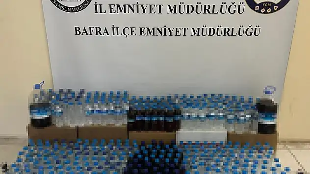 220 LİTRE KAÇAK İÇKİ ELE GEÇİRİLDİ