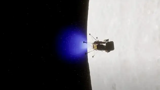 Odysseus, ilk kez Ay'a indi