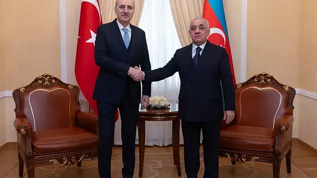 TBMM Başkanı Kurtulmuş ve Azerbaycan Başbakanı Asadov buluştu