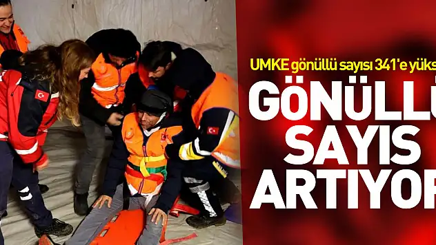 GÖNÜLLÜ SAYISI ARTIYOR