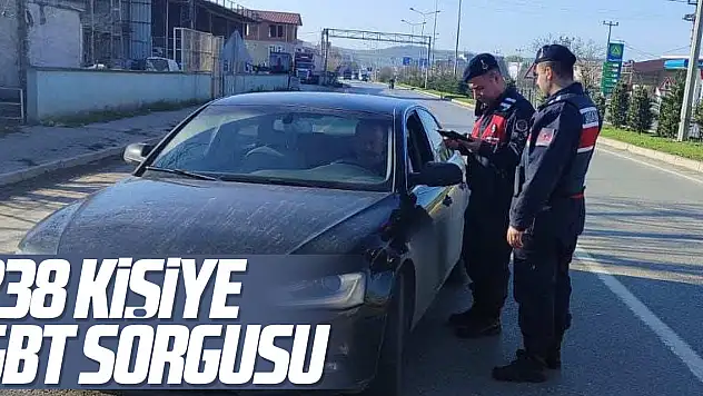 238 kişiye GBT sorgusu
