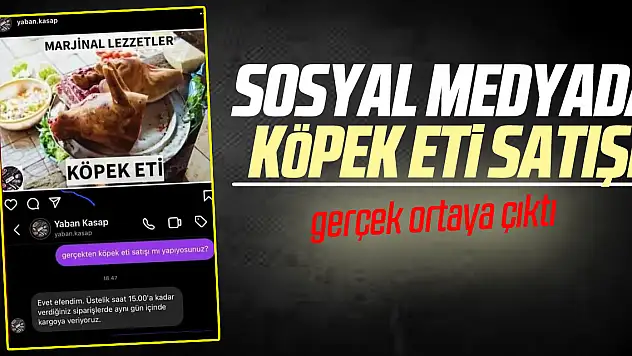 Sosyal medyada köpek eti satışı