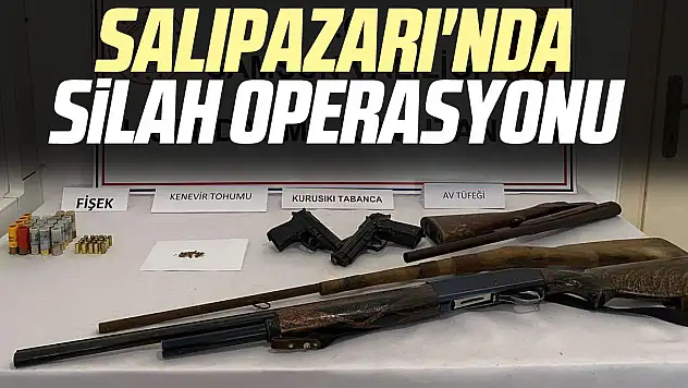 Salıpazarı'nda Silah Operasyonu