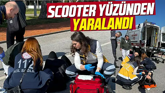 Scooter Yüzünden Yaralandı