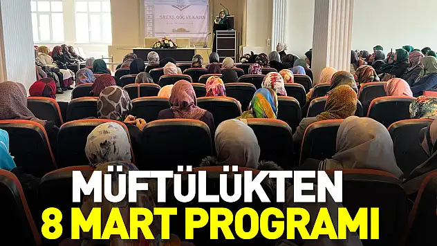 Müftülükten 8 Mart Programı
