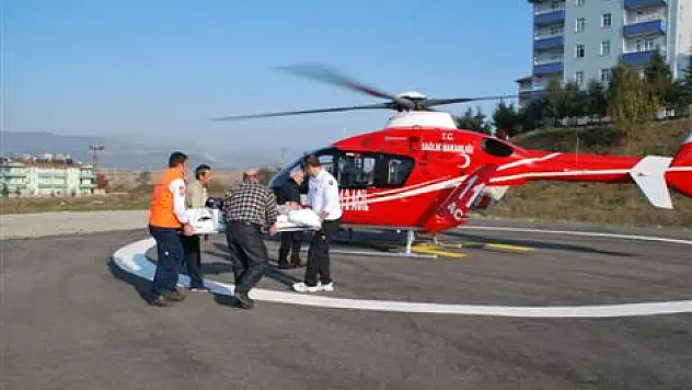 Ambulans Helikopter Mevlit Dede İçin Havalandı