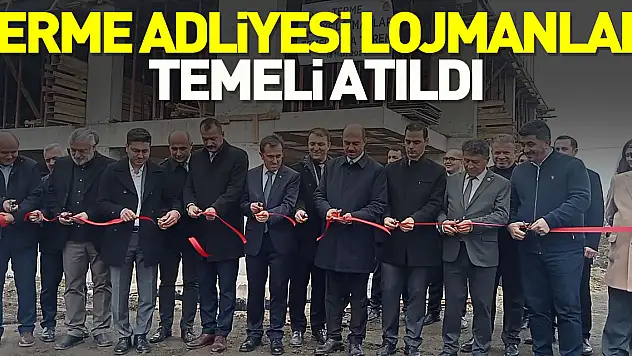 Terme'de Adliye lojmanları temeli atıldı