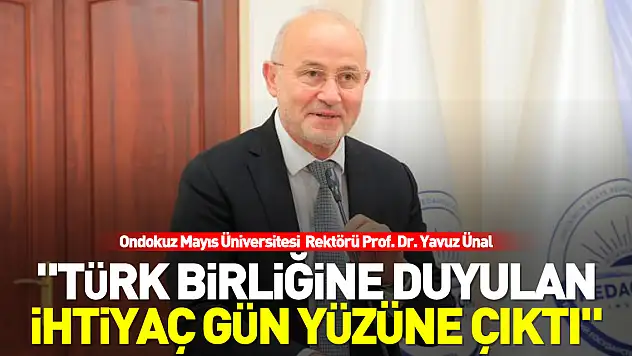 'TÜRK BİRLİĞİNE DUYULAN İHTİYAÇ GÜN YÜZÜNE ÇIKTI'