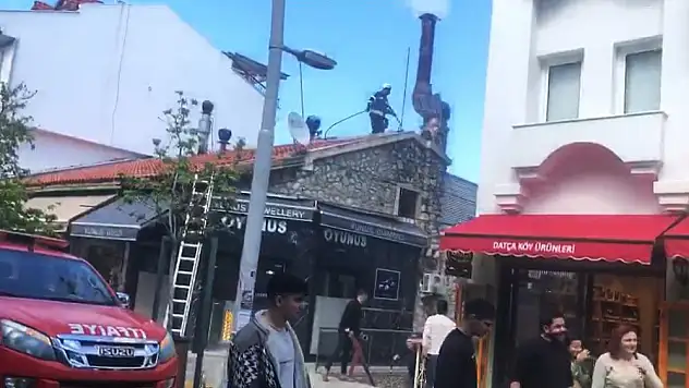 Resteronanın bacasında yangın çıktı