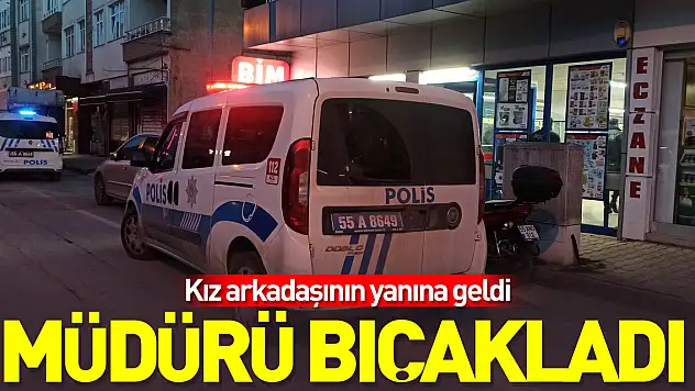Kız arkadaşının yanına geldi, müdürü bıçakladı