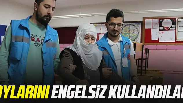 Oylarını engelsiz kullandılar