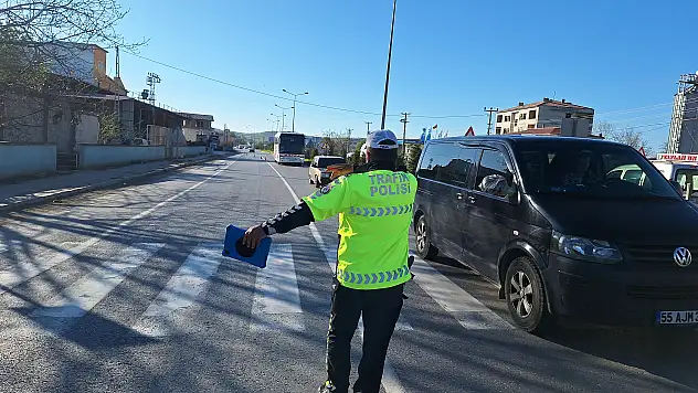 Samsun'da trafik denetimi
