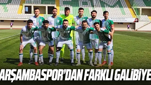 ÇARŞAMBASPOR'DAN FARKLI GALİBİYET
