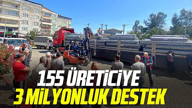 155 üreticiye 3 milyonluk destek