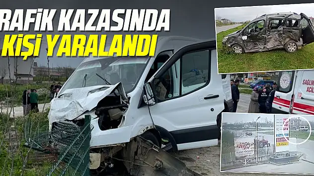 TRAFİK KAZASINDA 8 KİŞİ YARALANDI
