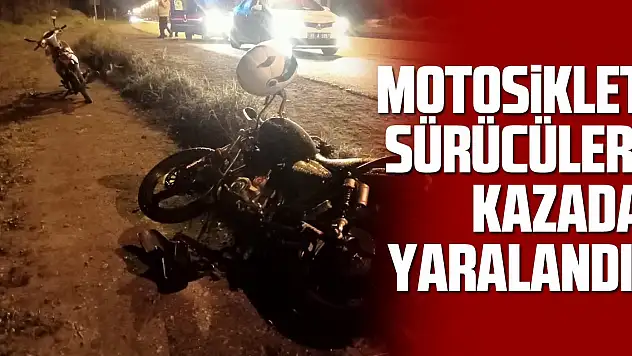 Samsun'da trafik kazasında 2 motosiklet sürücüsü yaralandı