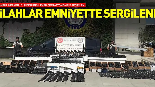 Silahlar emniyette sergilendi