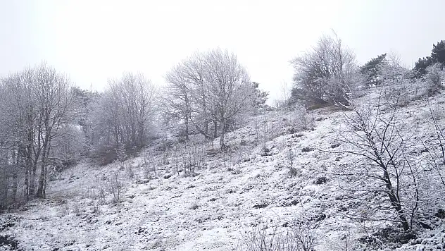 Yüksek kesimlerde kar yağdı