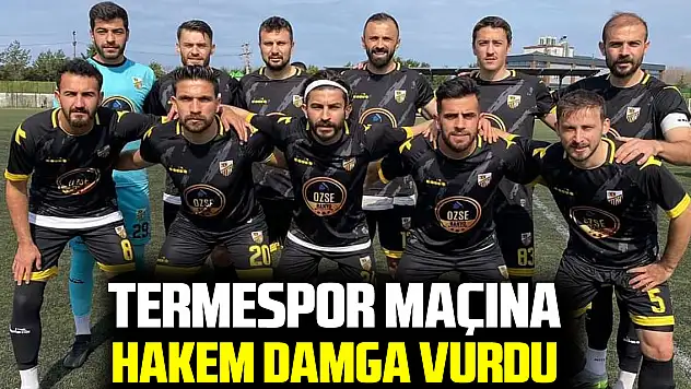 Termespor maçına hakem damga vurdu